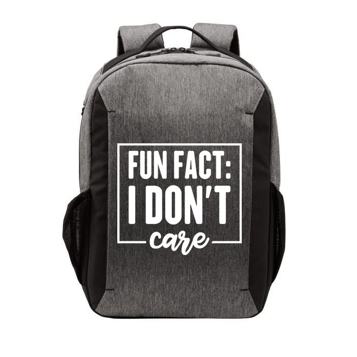 Fun Fact I Don't Care Vector Backpack