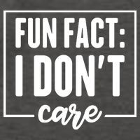 Fun Fact I Don't Care Vector Backpack