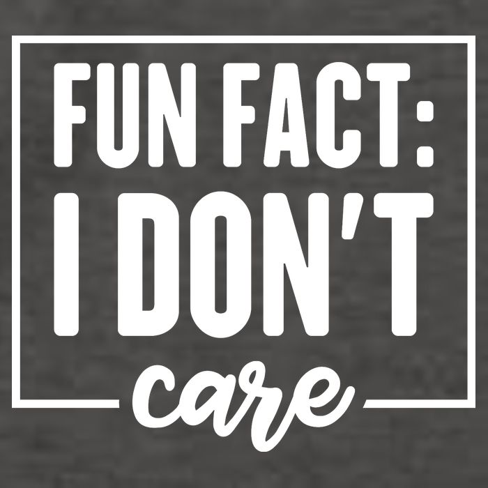 Fun Fact I Don't Care Vector Backpack