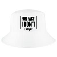 Fun Fact I Don't Care Cool Comfort Performance Bucket Hat