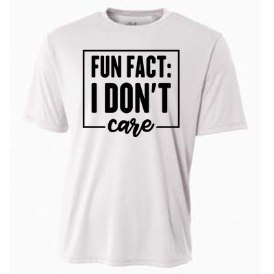 Fun Fact I Don't Care Cooling Performance Crew T-Shirt