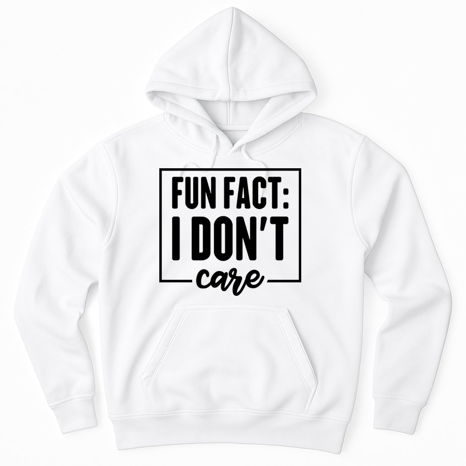 Fun Fact I Don't Care Hoodie