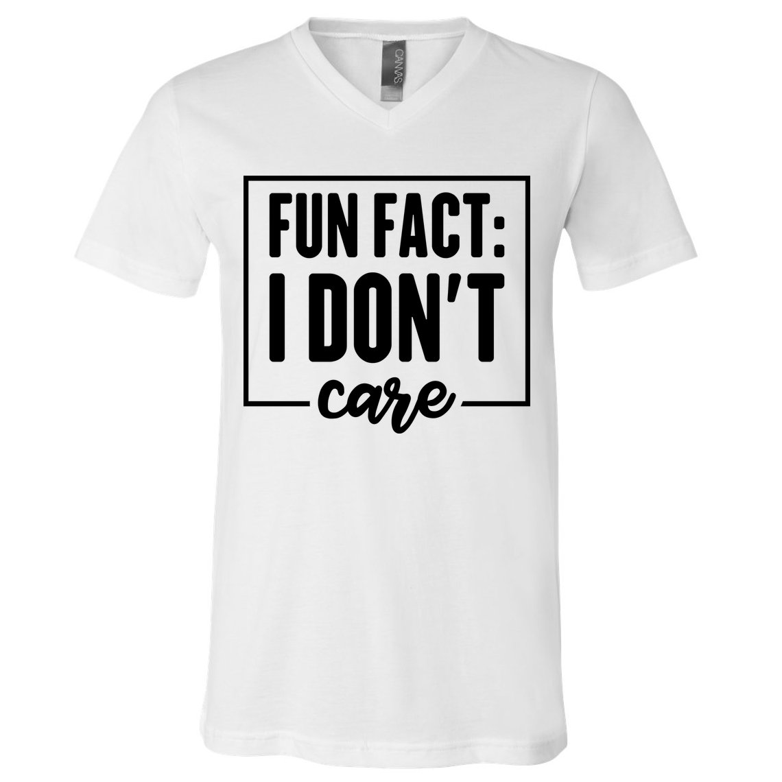 Fun Fact I Don't Care V-Neck T-Shirt