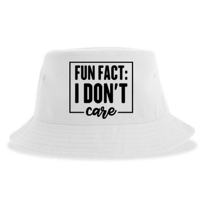 Fun Fact I Don't Care Sustainable Bucket Hat