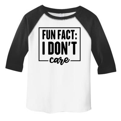 Fun Fact I Don't Care Toddler Fine Jersey T-Shirt