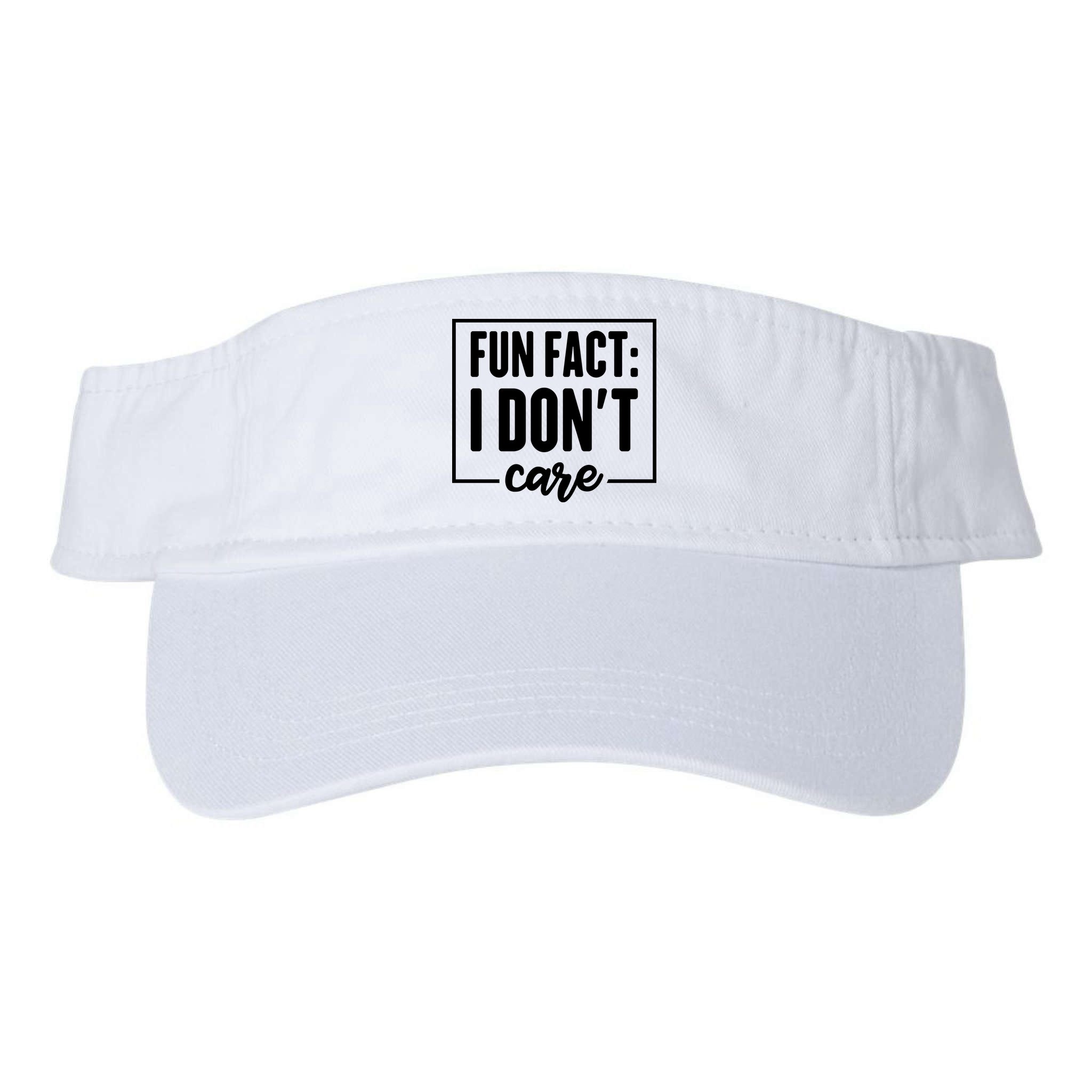 Fun Fact I Don't Care Visor