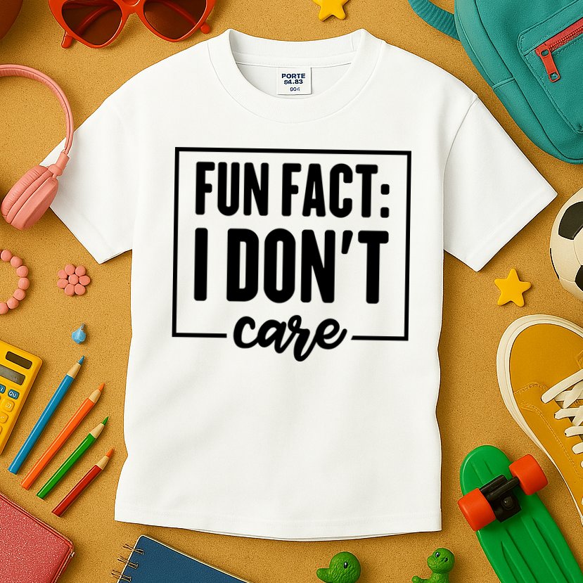 Fun Fact I Don't Care Kids T-Shirt