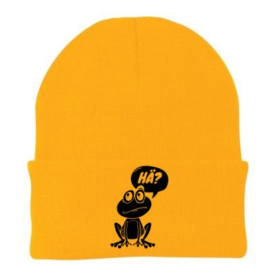 Frog Fun Irony Knit Cap Winter Beanie