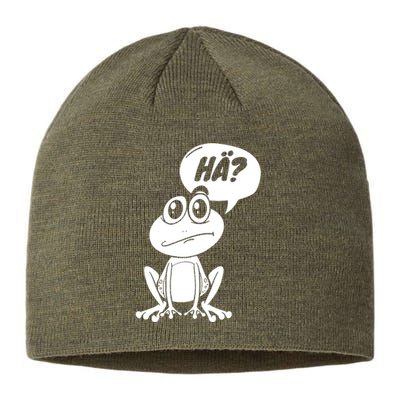 Frog Fun Irony Sustainable Beanie