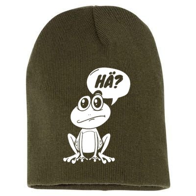 Frog Fun Irony Short Acrylic Beanie