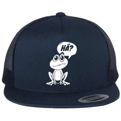 Frog Fun Irony Flat Bill Trucker Hat