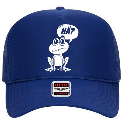 Frog Fun Irony High Crown Mesh Back Trucker Hat