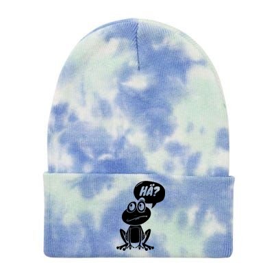 Frog Fun Irony Tie Dye 12in Knit Beanie