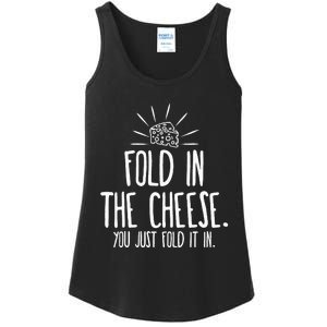 Funny Fold In The Cheese Ladies Essential Tank