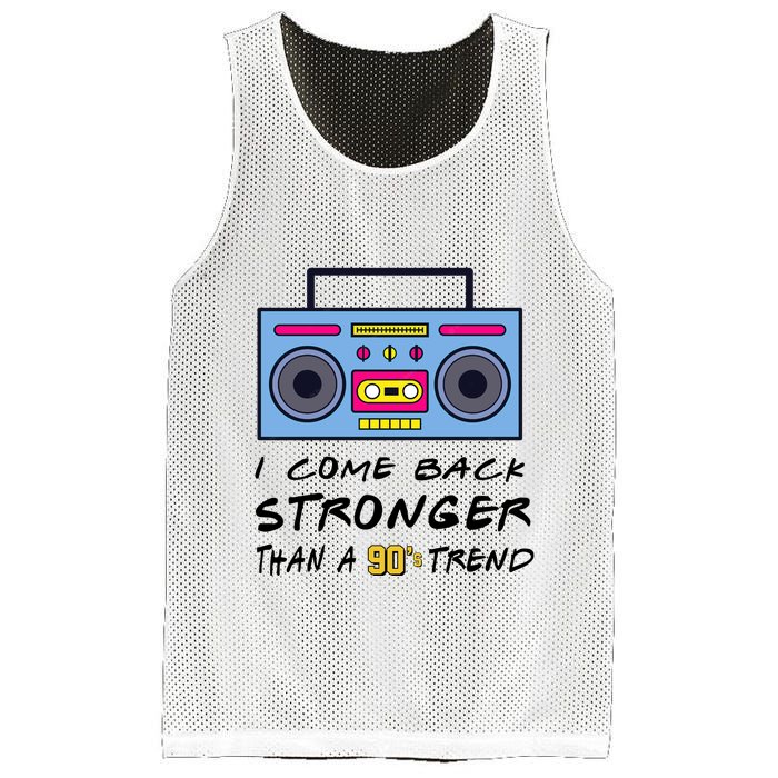 Flavor Flav I Heart Radio I Come Back Stronger Than A 90S Trend Mesh Reversible Basketball Jersey Tank