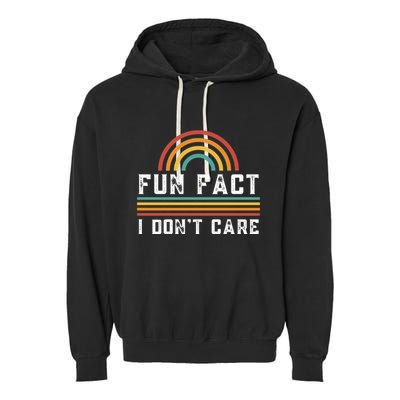 Fun Fact I DonT Care Garment-Dyed Fleece Hoodie