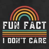 Fun Fact I DonT Care 7 Panel Mesh Trucker Snapback Hat