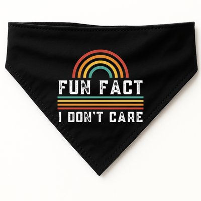 Fun Fact I DonT Care USA-Made Doggie Bandana
