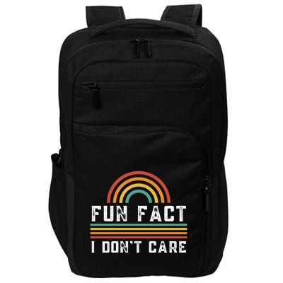 Fun Fact I DonT Care Impact Tech Backpack