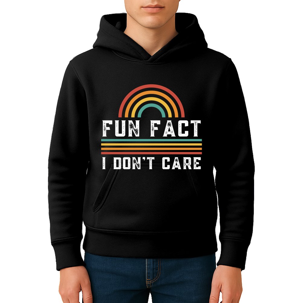 Fun Fact I DonT Care Kids Hoodie