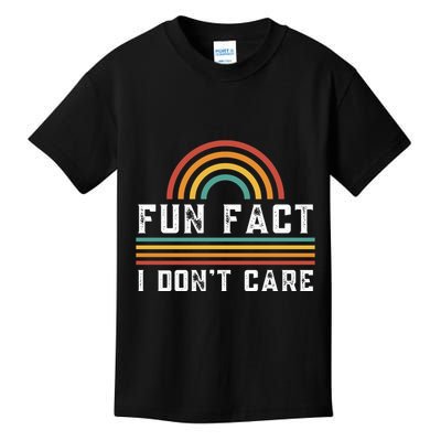 Fun Fact I DonT Care Kids T-Shirt