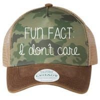 Fun Fact I Don't Care Funny Legacy Tie Dye Trucker Hat