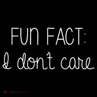 Fun Fact I Don't Care Funny Flatbill Hat