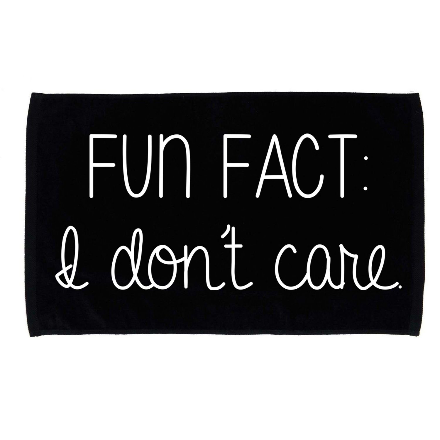 Fun Fact I Don't Care Funny Microfiber Hand Towel