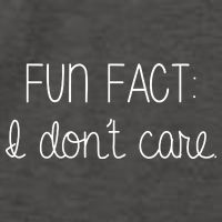 Fun Fact I Don't Care Funny Vector Backpack