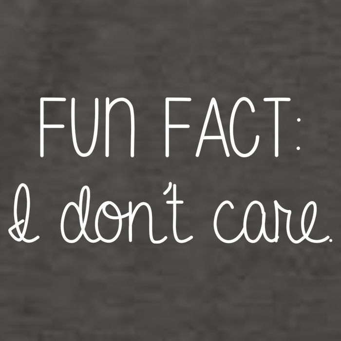 Fun Fact I Don't Care Funny Vector Backpack
