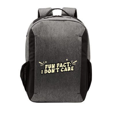 Funny Fact I DonT Care Vector Backpack