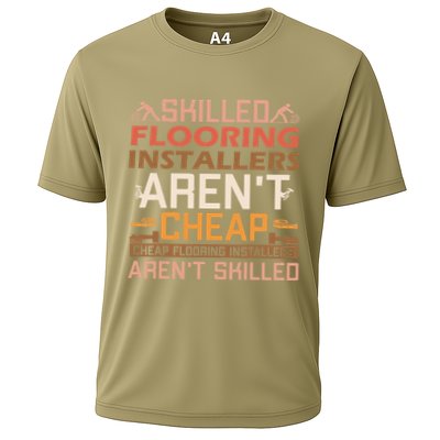 Funny Flooring Installer Carpet Sarcastic Saying Contractor Cooling Performance Crew T-Shirt