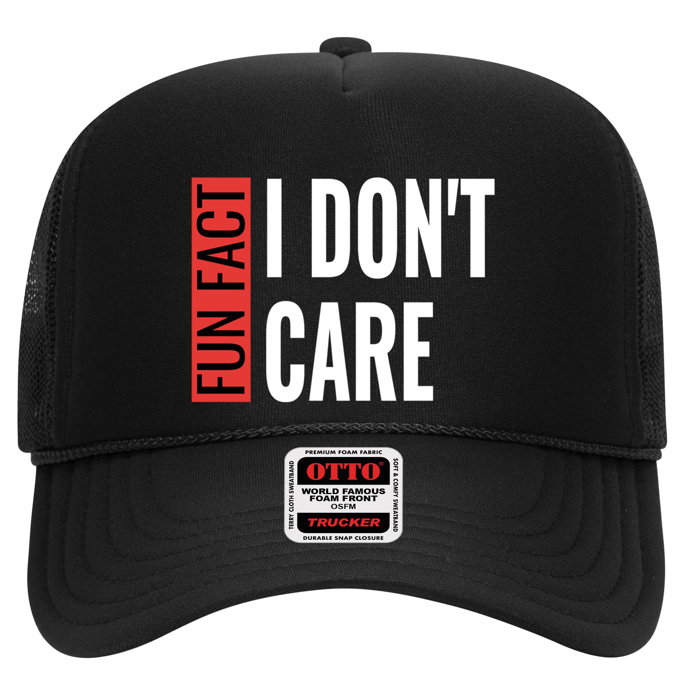 Fun Fact I Don't Care Sarcastic Saying Humorous Great Gift Hat