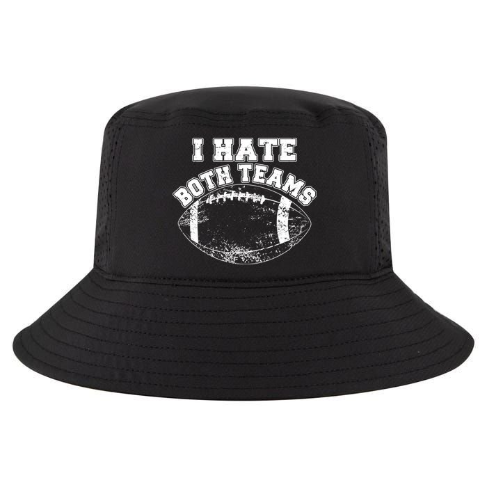 Funny Football I Hate Both Teams Cool Comfort Performance Bucket Hat