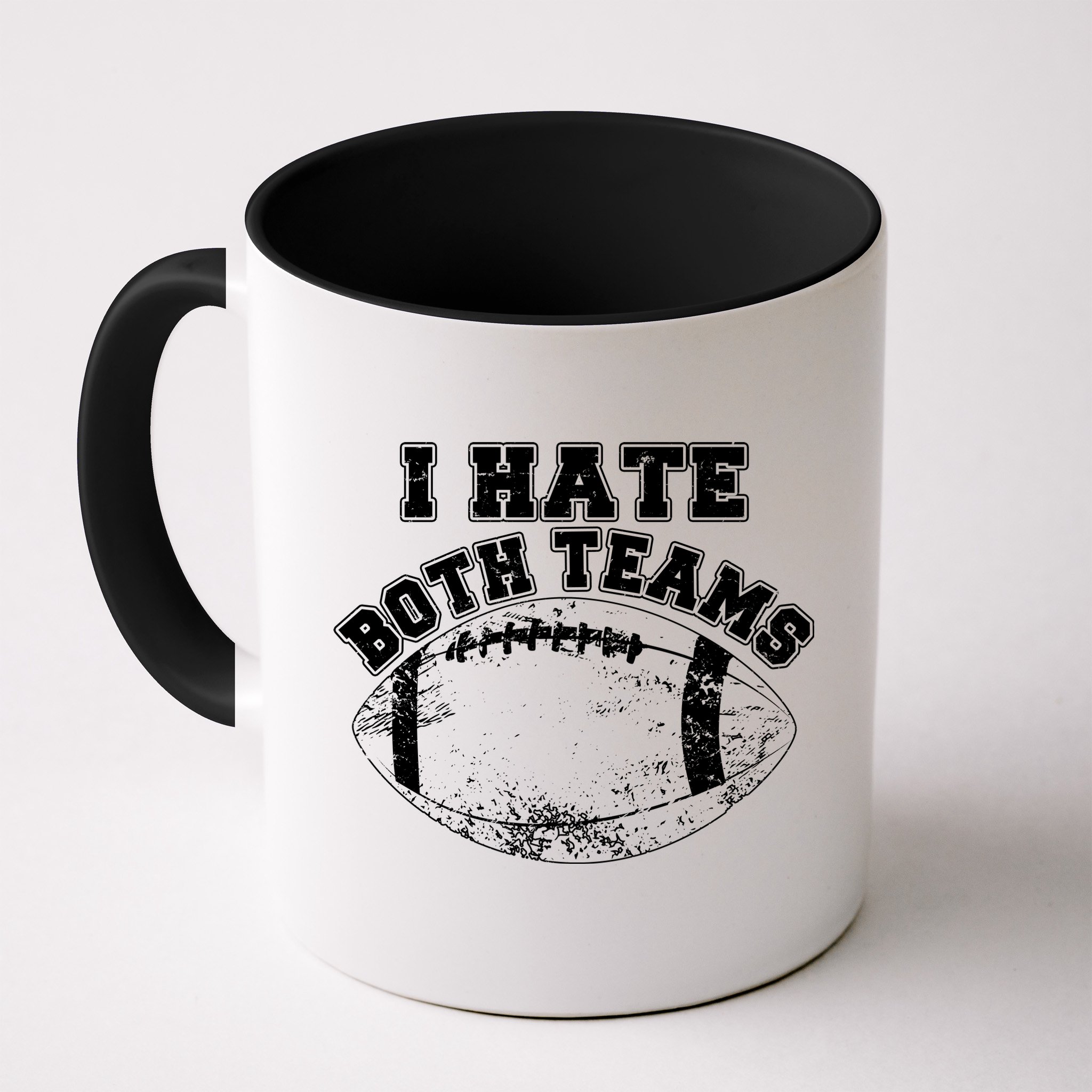Funny Football I Hate Both Teams Mug