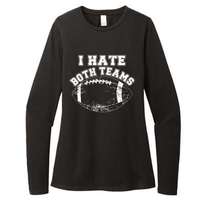 Funny Football I Hate Both Teams Womens CVC Long Sleeve Shirt