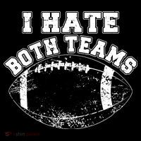 Funny Football I Hate Both Teams Visor