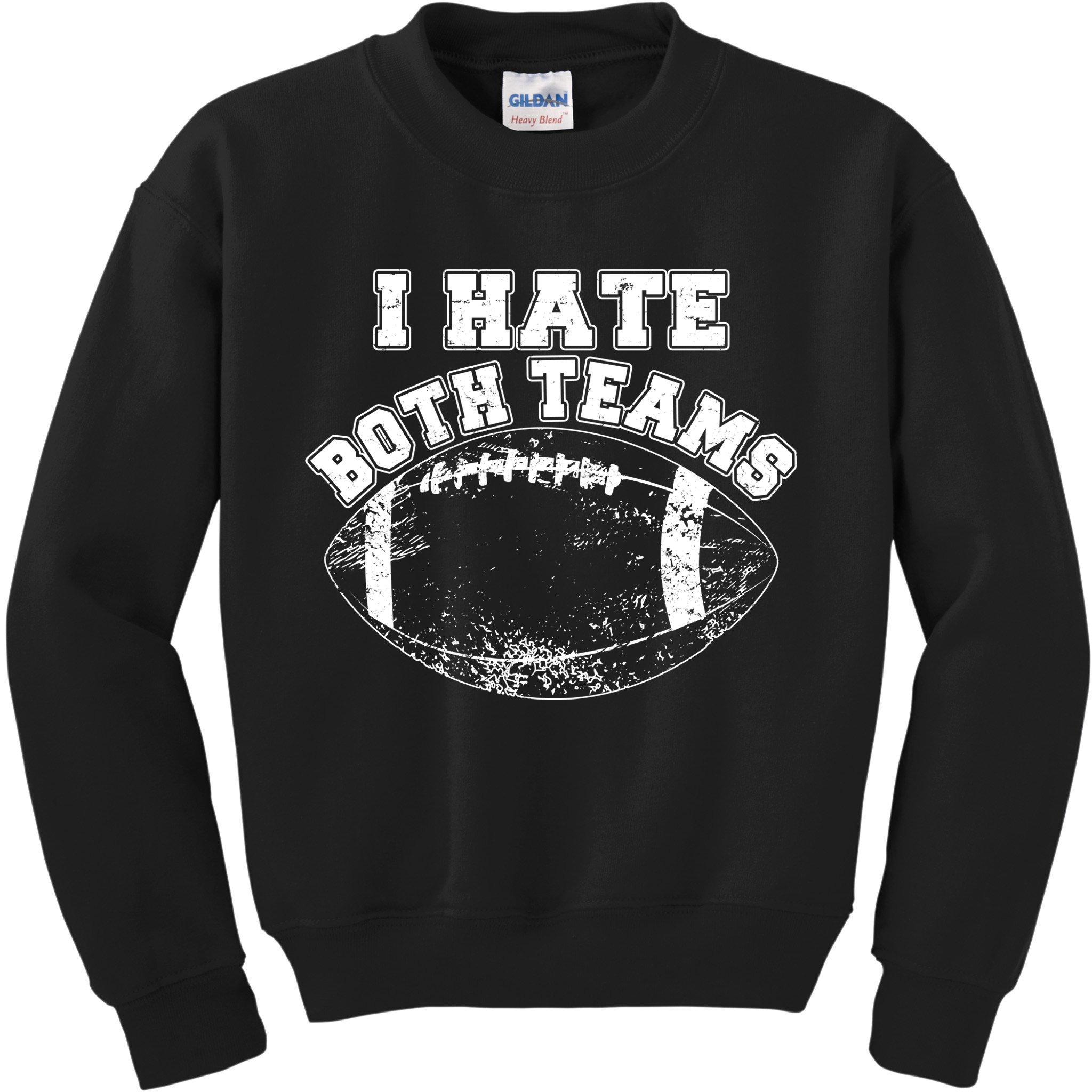 Funny Football I Hate Both Teams Kids Sweatshirt