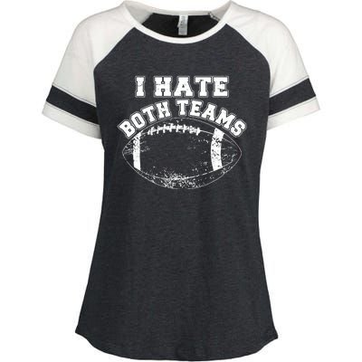 Funny Football I Hate Both Teams Enza Ladies Jersey Colorblock Tee