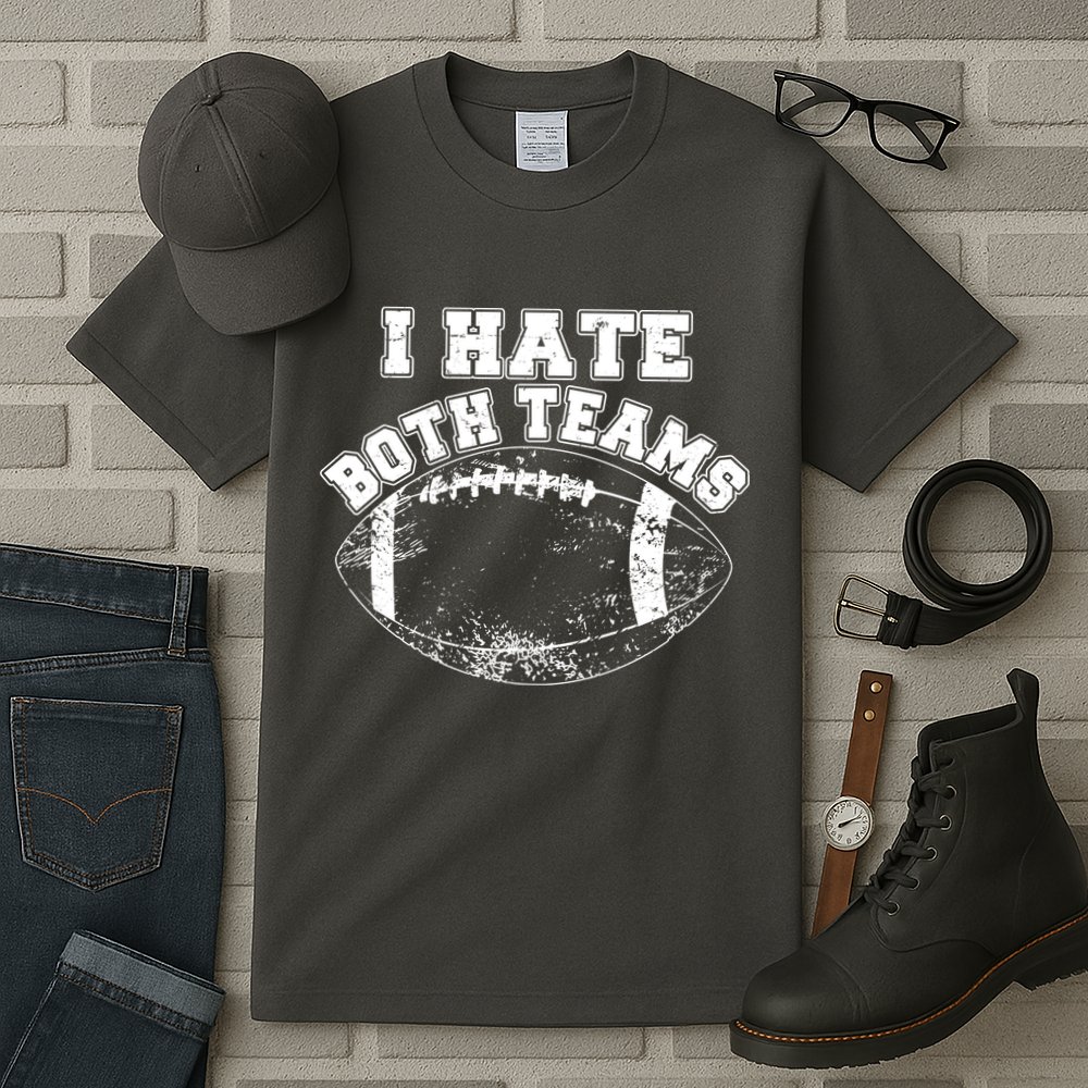 Funny Football I Hate Both Teams Tall T-Shirt