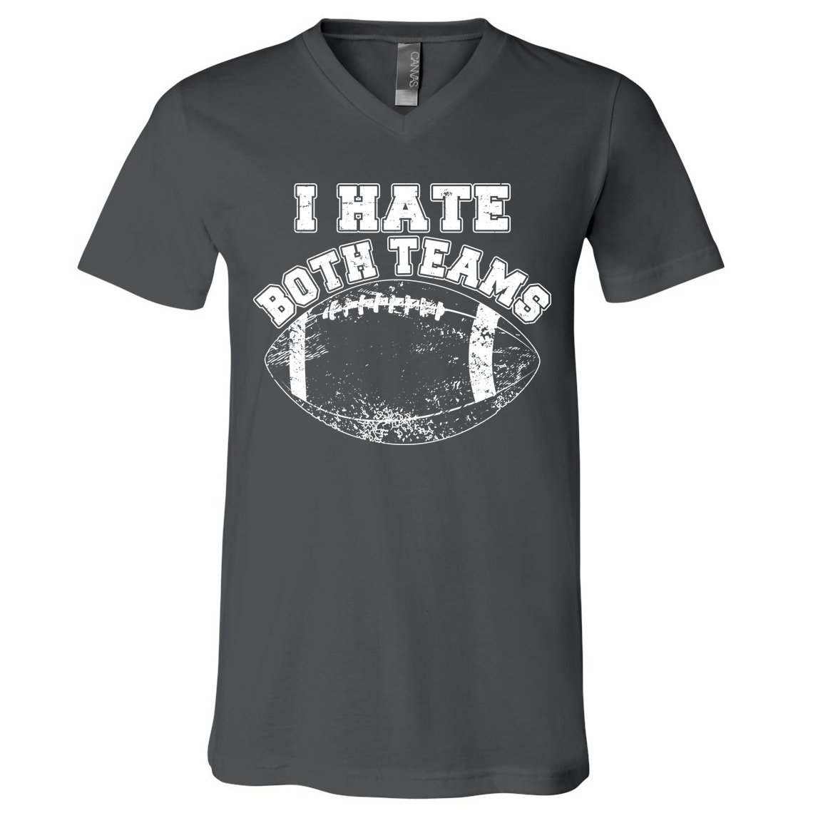 Funny Football I Hate Both Teams V-Neck T-Shirt