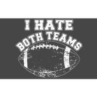 Funny Football I Hate Both Teams Bumper Sticker