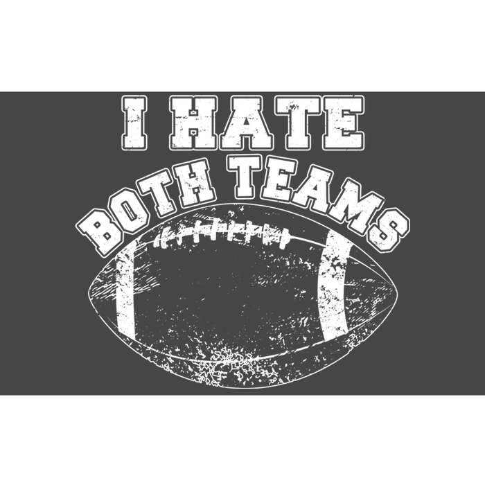 Funny Football I Hate Both Teams Bumper Sticker