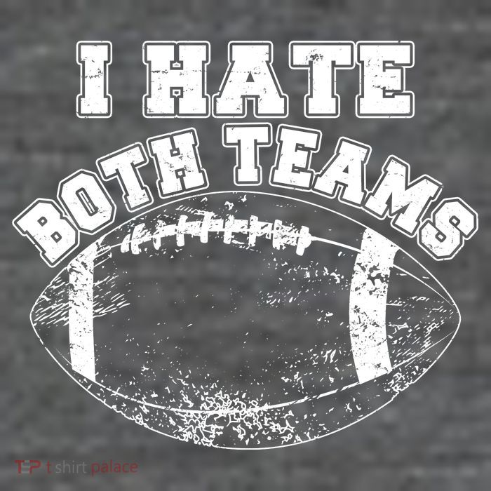 Funny Football I Hate Both Teams Flatbill Hat