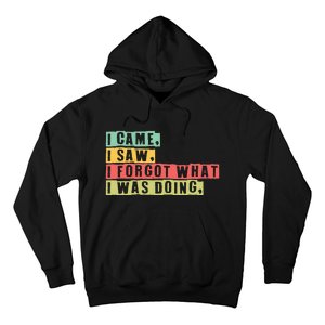 Funny Forgetfulness I Came I Saw I Forgot Memory Loss Hoodie