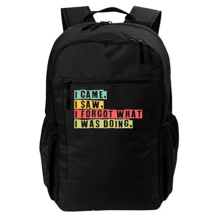 Funny Forgetfulness I Came I Saw I Forgot Memory Loss Daily Commute Backpack