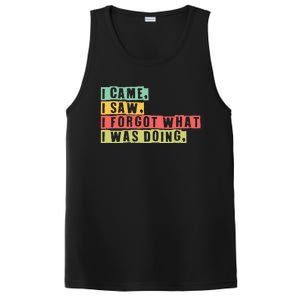 Funny Forgetfulness I Came I Saw I Forgot Memory Loss PosiCharge Competitor Tank