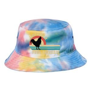 Funny Farmer, I Am Fluent In Fowl Language, Funny Chicken Tie Dye Newport Bucket Hat