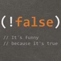 Funny False Its Funny Because Its True Programmer Joke Cotton Canvas Backpack