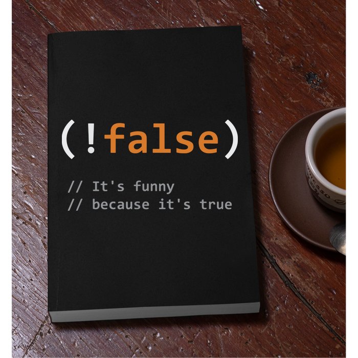 Funny False Its Funny Because Its True Programmer Joke Permanent Decal Sticker